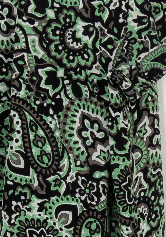Robe Midi Noire et Verte - Taille L/40 de la marque IKKS | PARAD118849 - Vendu par Paradigme - Image 3