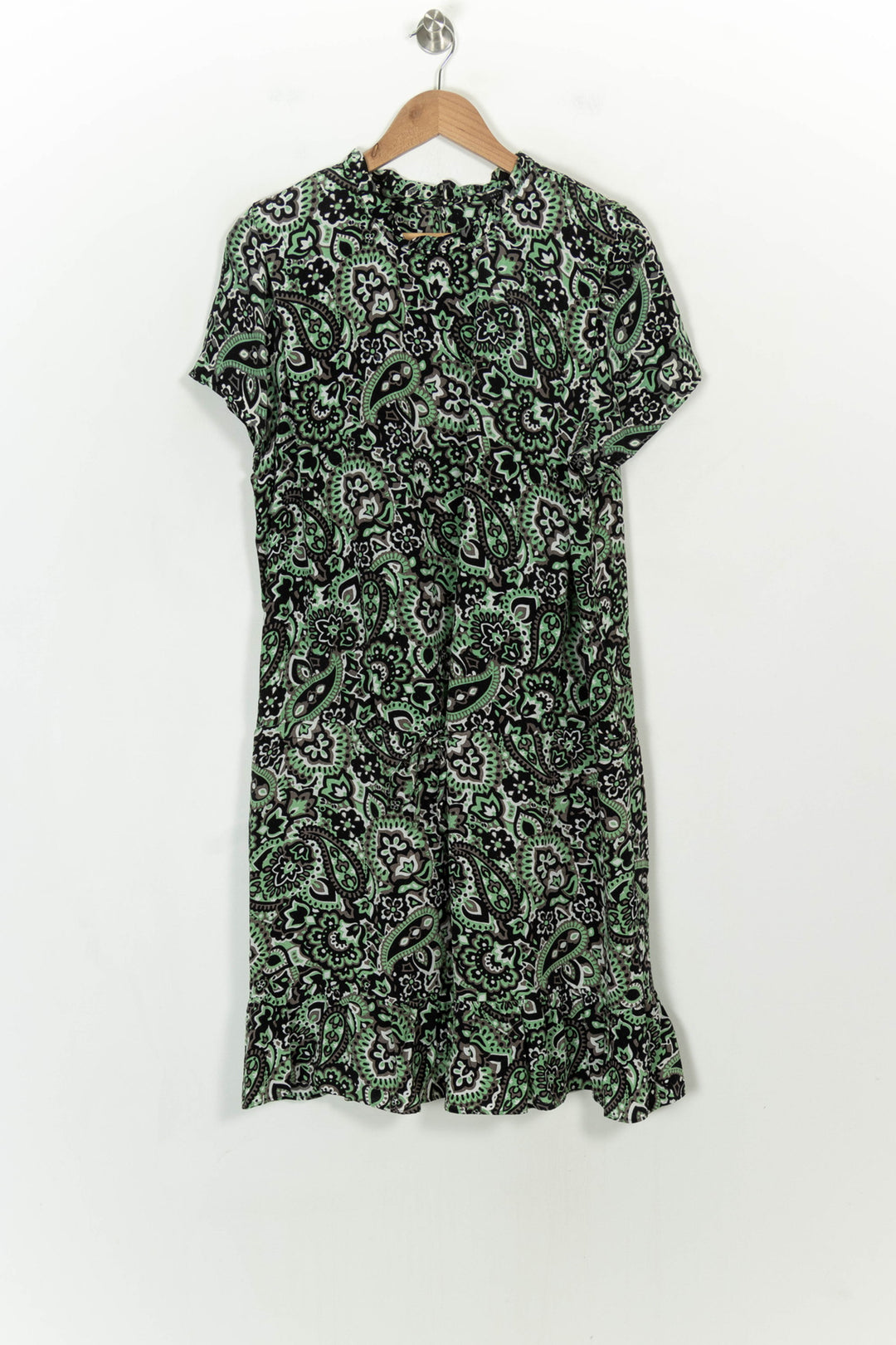 Robe Midi Noire et Verte - Taille L/40 de la marque IKKS | PARAD118849 - Vendu par Paradigme - Image 2