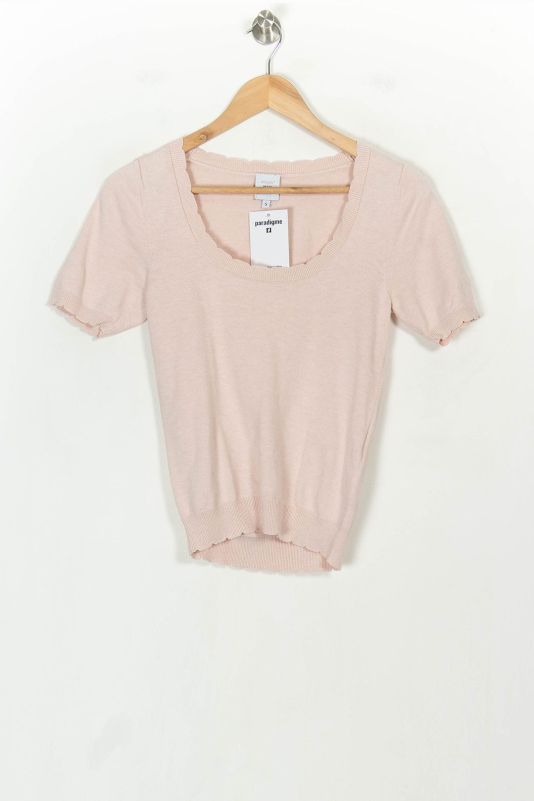 Pull Rose - Taille S/36 de la marque Petite Mendigote | PARAD118850 - Vendu par Paradigme - Image 2