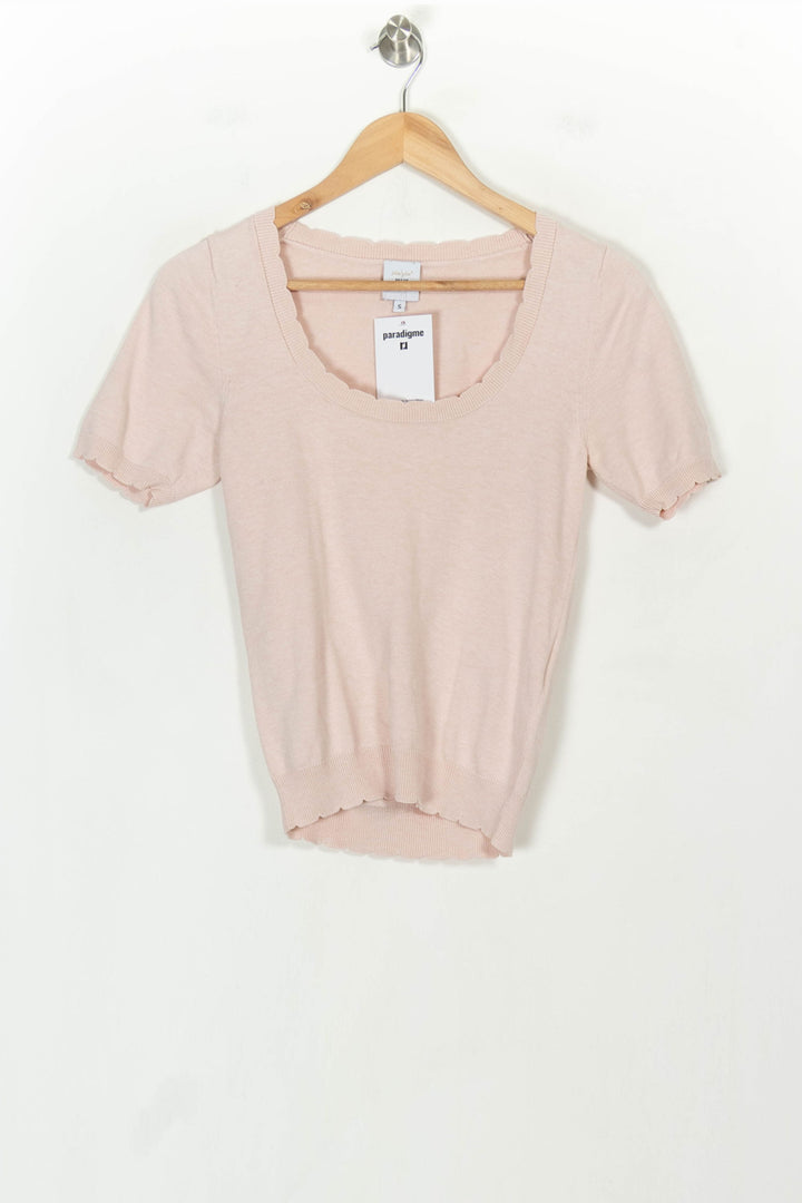 Pull Rose - Taille S/36 de la marque Petite Mendigote | PARAD118850 - Vendu par Paradigme - Image 2