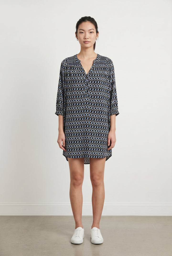 Robe Courte Bleue et Noire - Taille M/38 de la marque ba&amp;sh | PARAD118856 - Vendu par Paradigme - Image 1