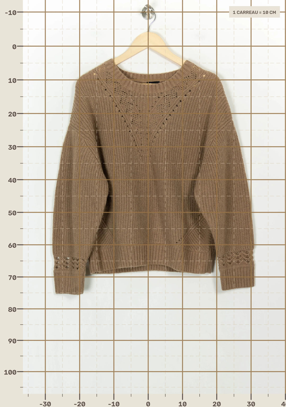 Pull Beige - Taille L/40 de la marque The Kooples | PARAD118857 - Vendu par Paradigme - Image 4