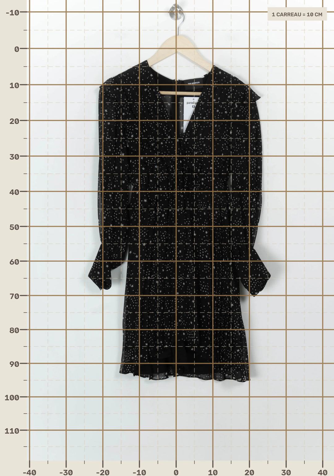 Robe Courte Noire et Blanche - Taille XS/34 de la marque The Kooples | PARAD118862 - Vendu par Paradigme - Image 4