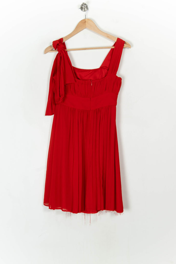 Robe À Bretelles Rouge - Taille S/36 de la marque Maison 123 | PARAD118864 - Vendu par Paradigme - Image 5