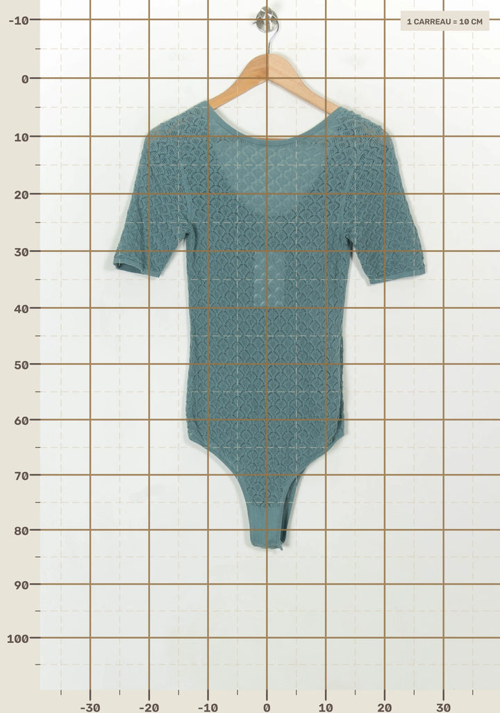 Body Vert - Taille S/36 de la marque Petite Mendigote | PARAD118865 - Vendu par Paradigme - Image 4