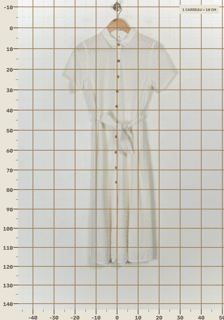 Robe Chemise Blanche - Taille S/36 de la marque Orta | PARAD118867 - Vendu par Paradigme - Image 4