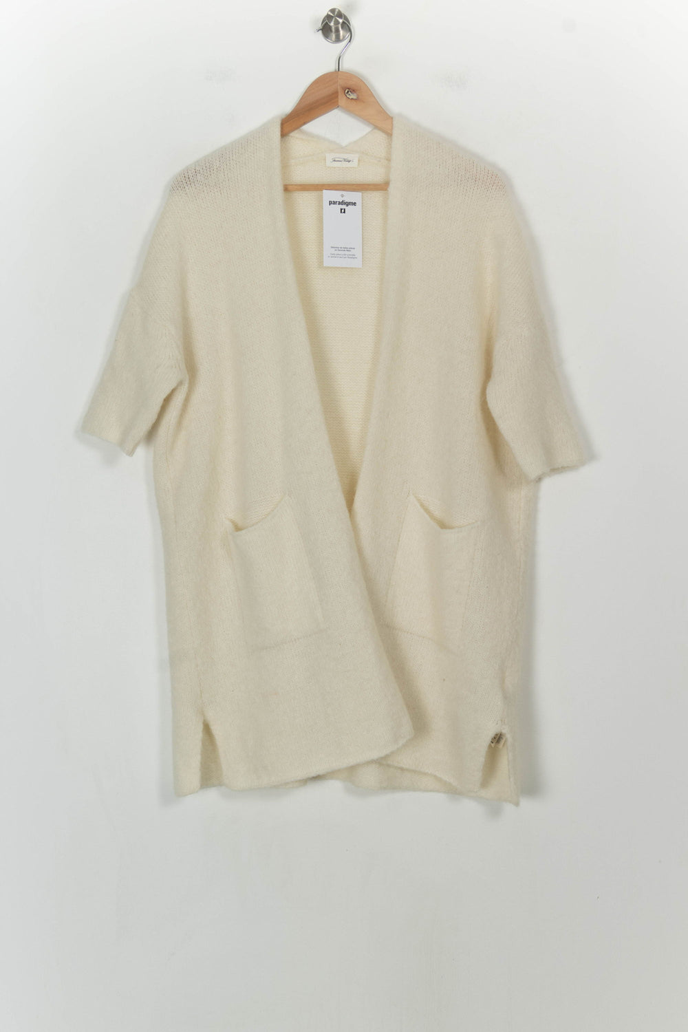 Cardigan Blanc - Taille S/36 de la marque American Vintage | PARAD118868 - Vendu par Paradigme - Image 2