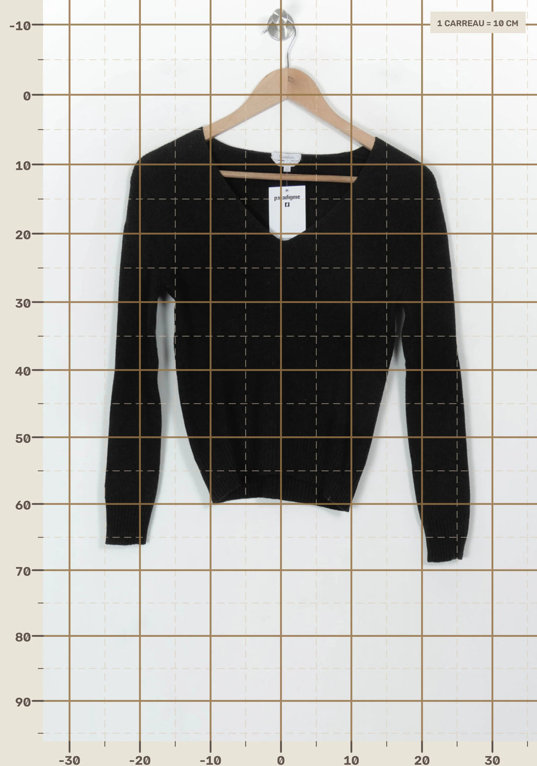 Pull Noir - Taille L/40 de la marque Max Mara | PARAD118872 - Vendu par Paradigme - Image 4