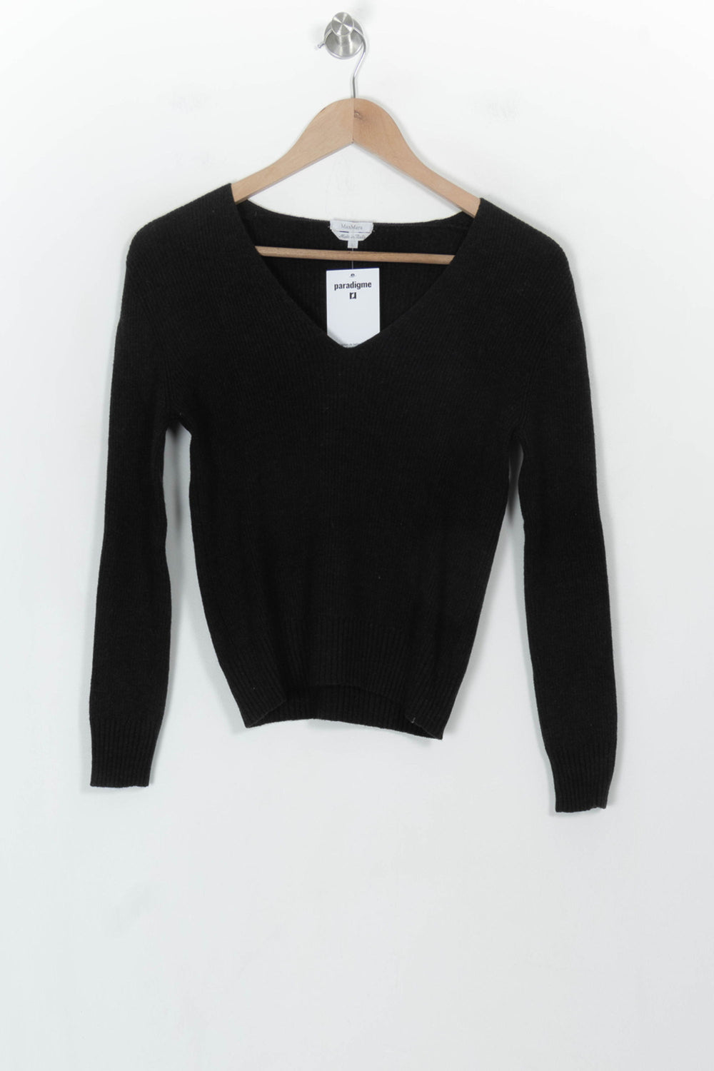 Pull Noir - Taille L/40 de la marque Max Mara | PARAD118872 - Vendu par Paradigme - Image 2