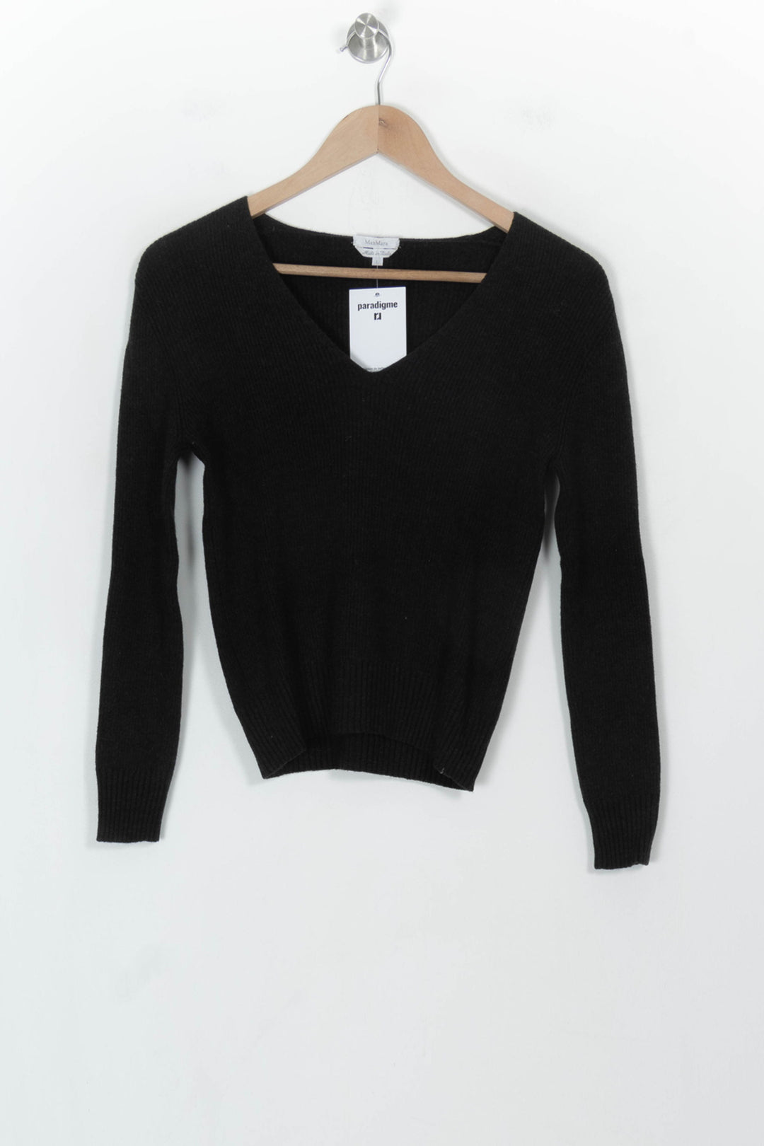 Pull Noir - Taille L/40 de la marque Max Mara | PARAD118872 - Vendu par Paradigme - Image 2