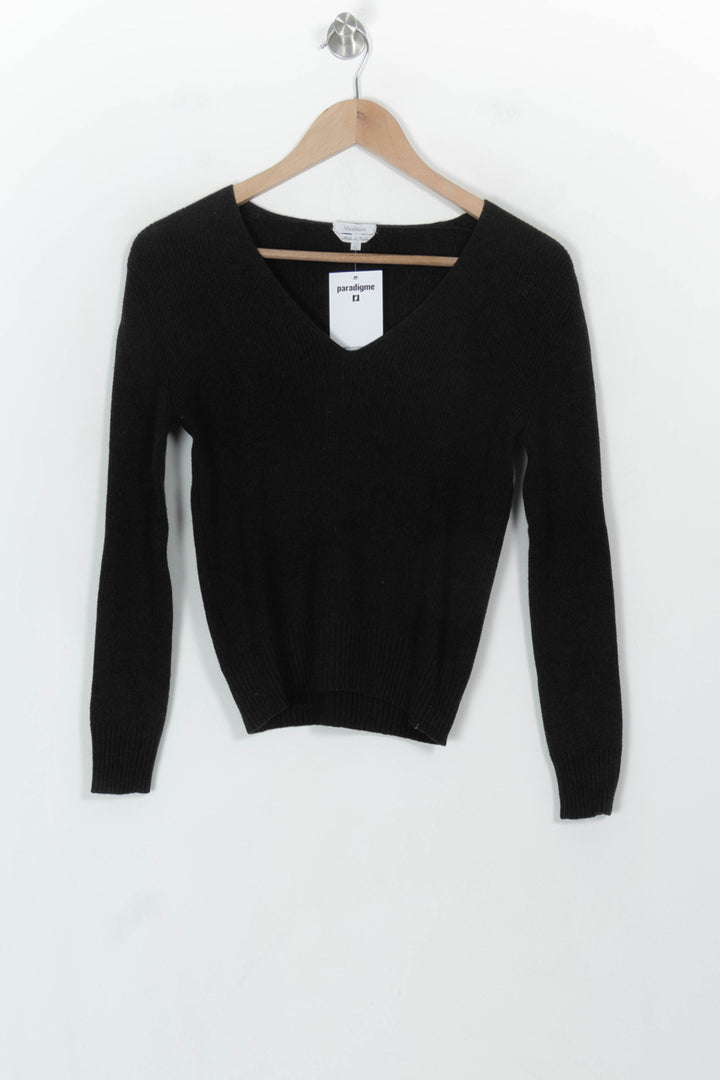 Pull Noir - Taille L/40 de la marque Max Mara | PARAD118872 - Vendu par Paradigme - Image 2