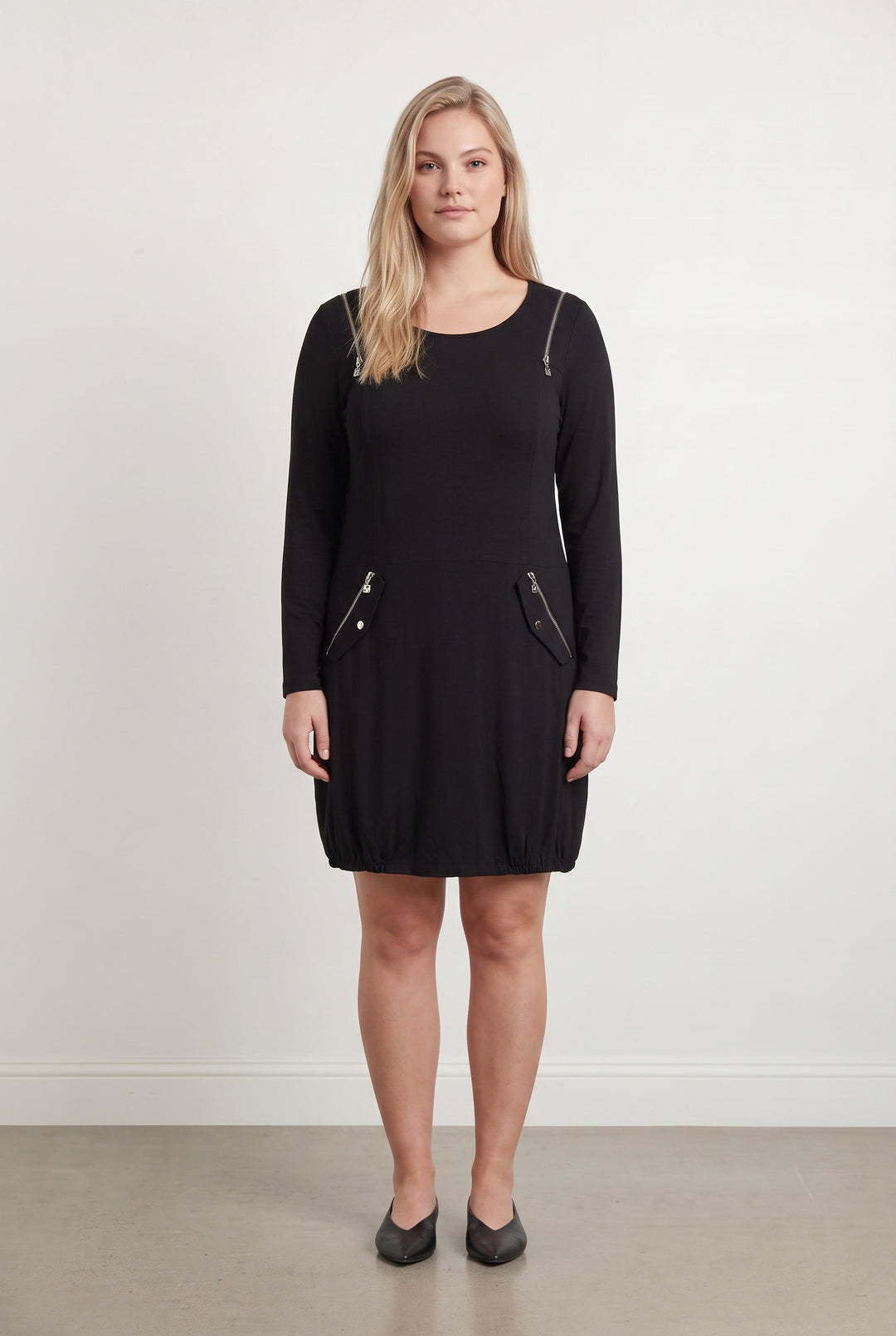Robe Noire - Taille XXL/44 de la marque Indies | PARAD118874 - Vendu par Paradigme - Image 1