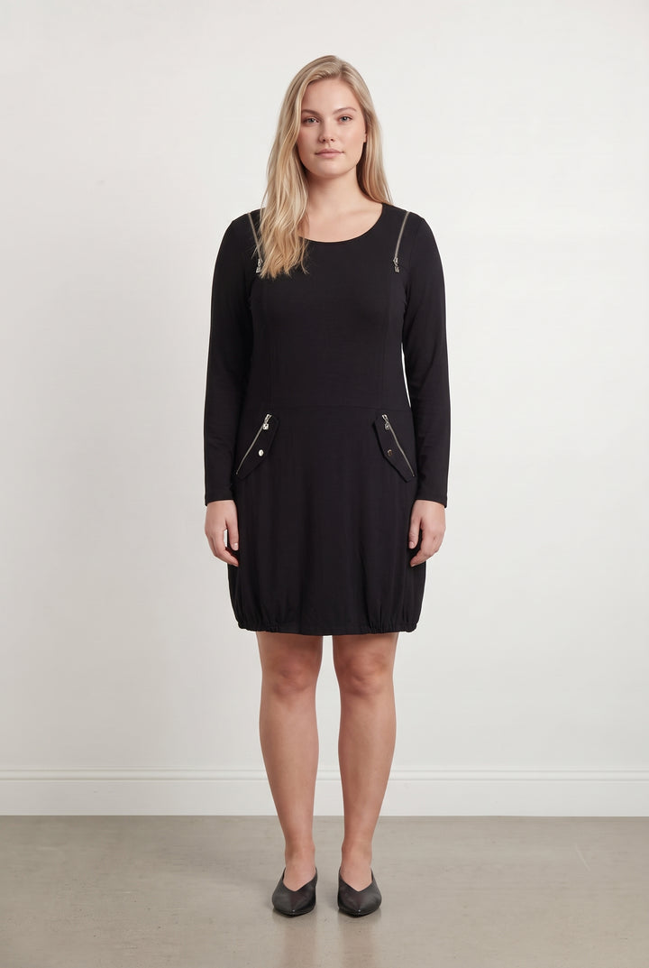 Robe Noire - Taille XXL/44 de la marque Indies | PARAD118874 - Vendu par Paradigme - Image 1