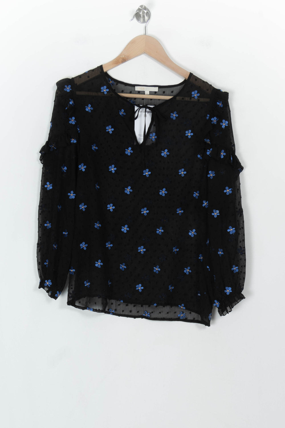Blouse Noire et Bleue - Taille S/36 de la marque Maje | PARAD118877 - Vendu par Paradigme - Image 2