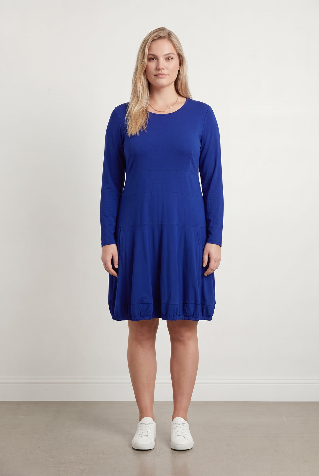 Robe Courte Bleue - Taille XXL/44 de la marque Indies | PARAD118878 - Vendu par Paradigme - Image 1