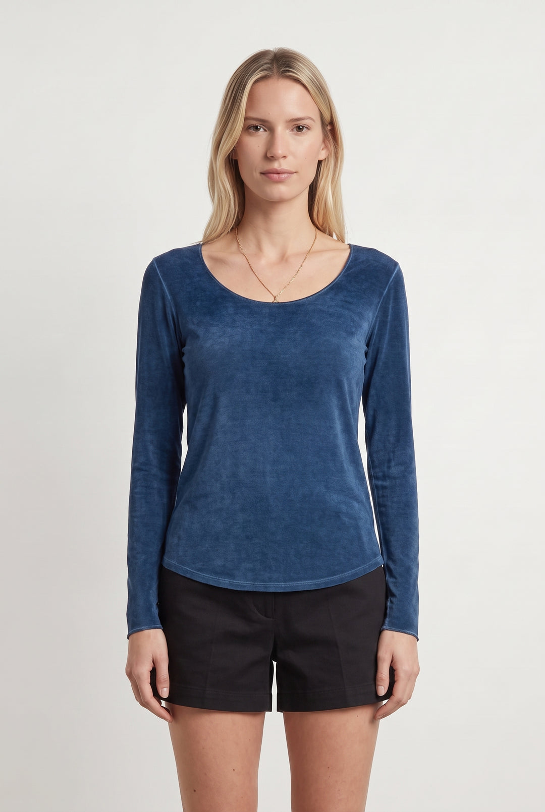 T-shirt Manches Longues Bleu - Taille S/36 de la marque Majestic Filatures | PARAD118881 - Vendu par Paradigme - Image 1