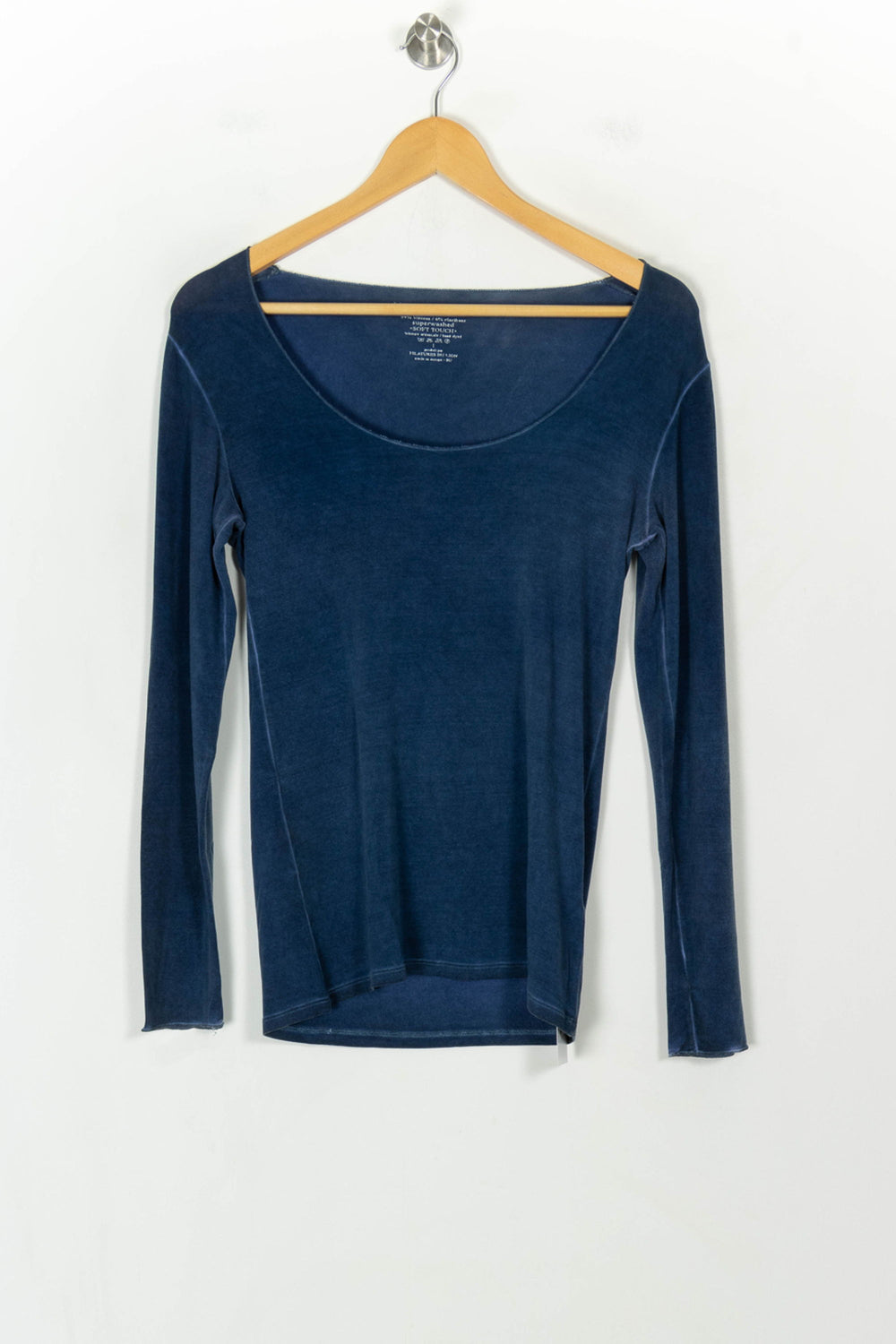 T-shirt Manches Longues Bleu - Taille S/36 de la marque Majestic Filatures | PARAD118881 - Vendu par Paradigme - Image 2