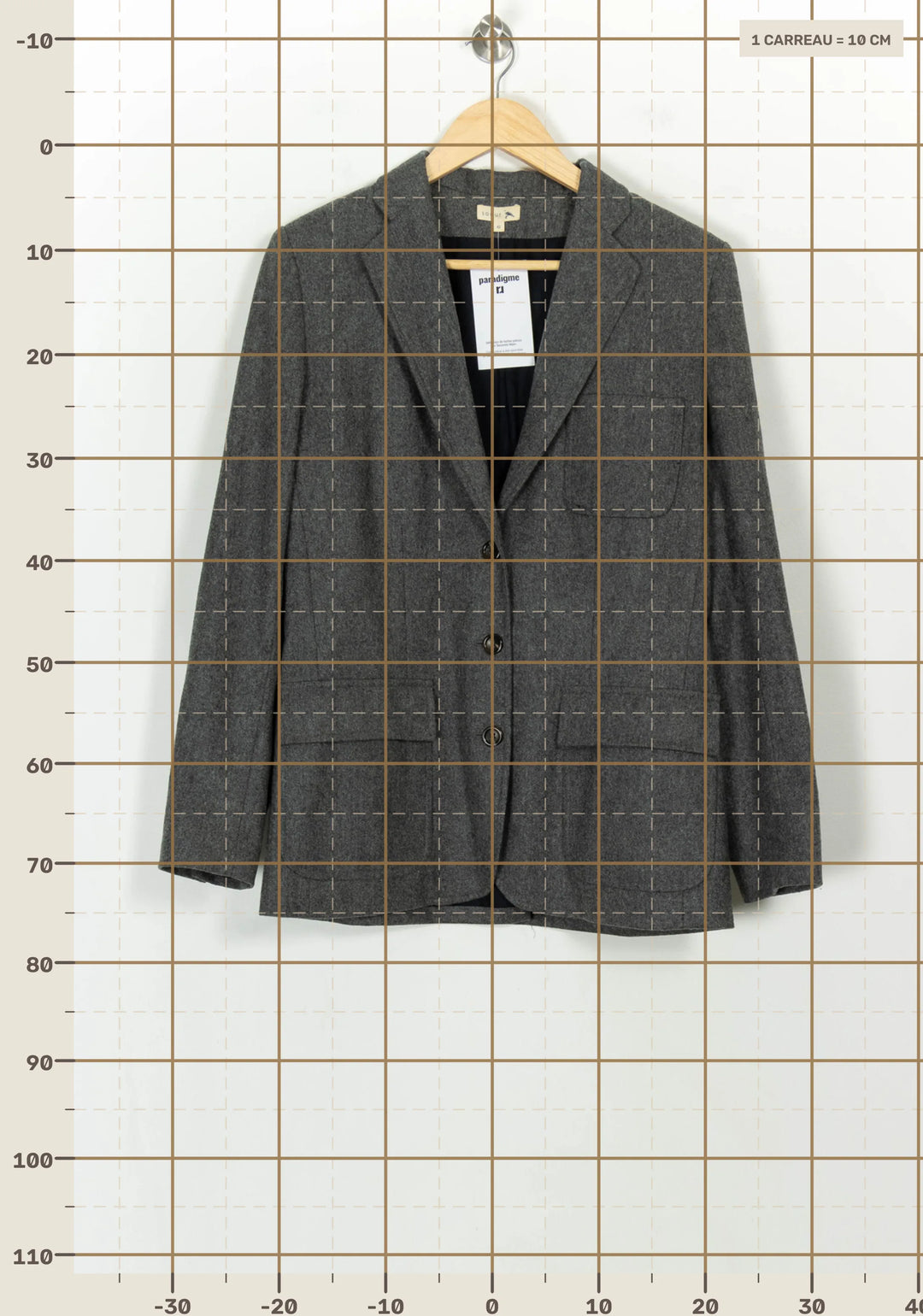 Blazer Gris - Taille XL/42 de la marque Soeur | PARAD118885 - Vendu par Paradigme - Image 4
