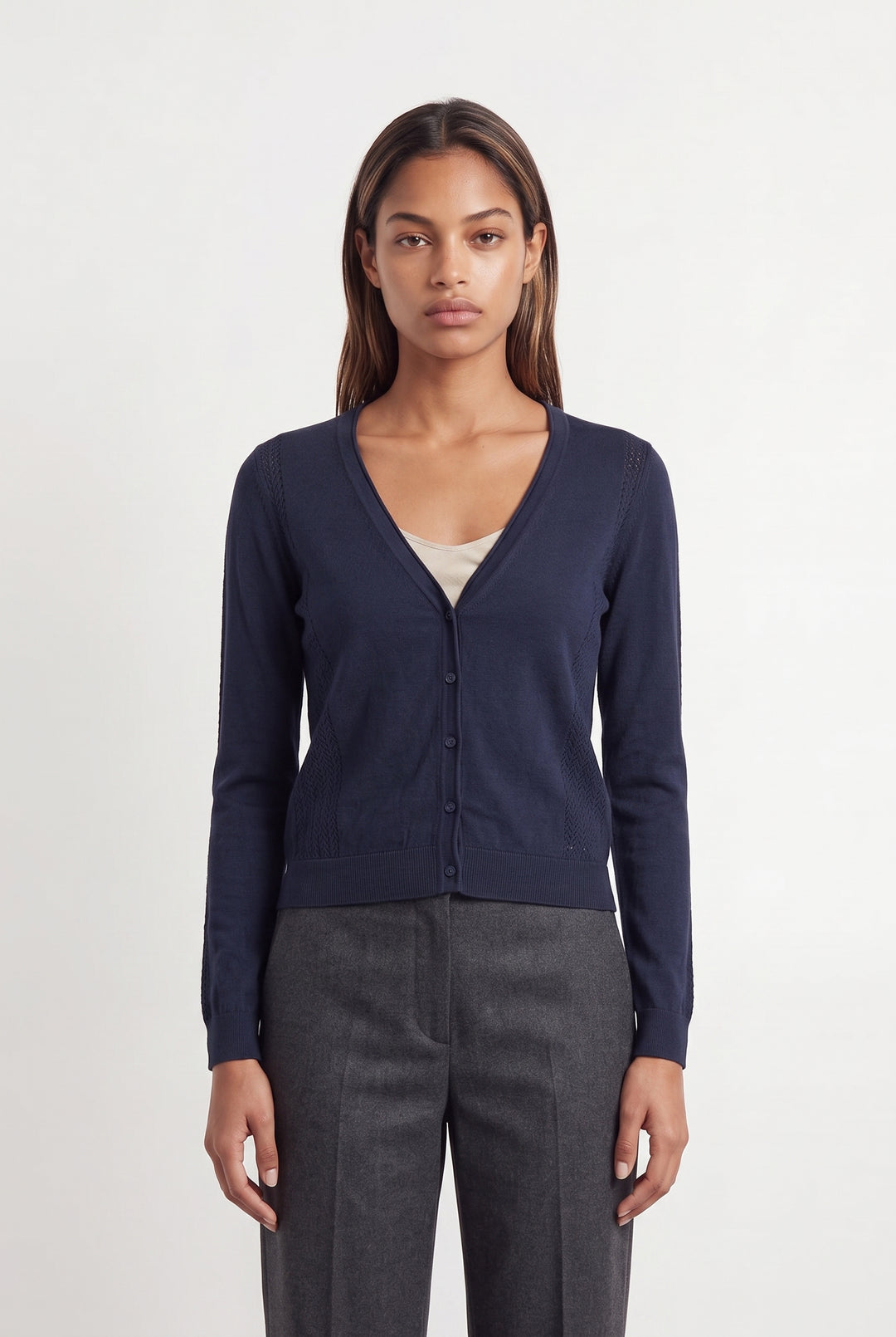 Cardigan Bleu - Taille XS/34 de la marque Caroll | PARAD118891 - Vendu par Paradigme - Image 1
