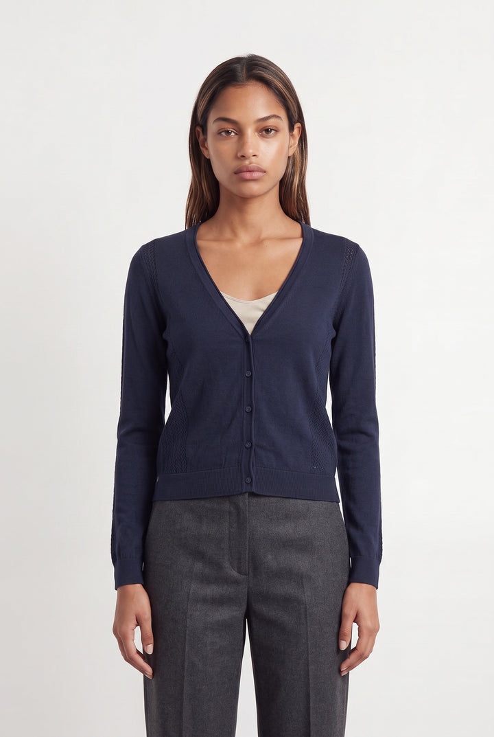Cardigan Bleu - Taille XS/34 de la marque Caroll | PARAD118891 - Vendu par Paradigme - Image 1