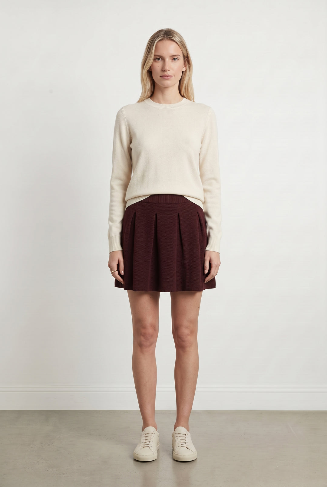 Jupe Plissée Bordeaux - Taille S/36 de la marque Marie Sixtine | PARAD118894 - Vendu par Paradigme - Image 1