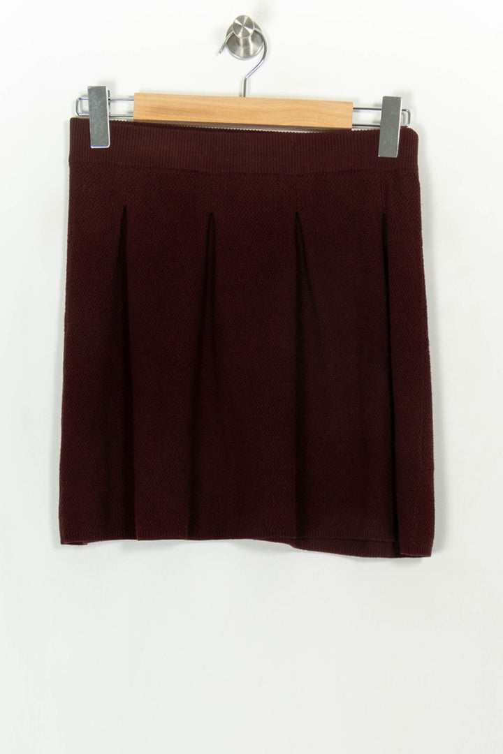 Jupe Plissée Bordeaux - Taille S/36 de la marque Marie Sixtine | PARAD118894 - Vendu par Paradigme - Image 2