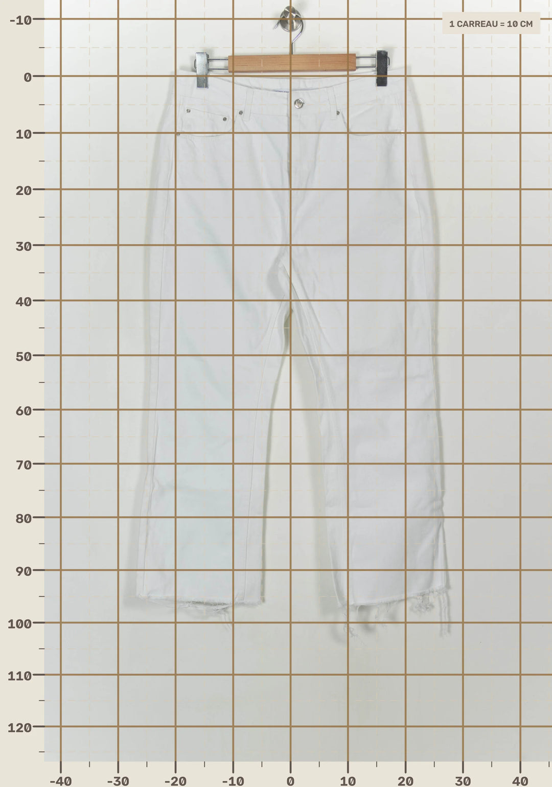 Jean Blanc - Taille XL/42 de la marque ZAPA | PARAD118900 - Vendu par Paradigme - Image 4