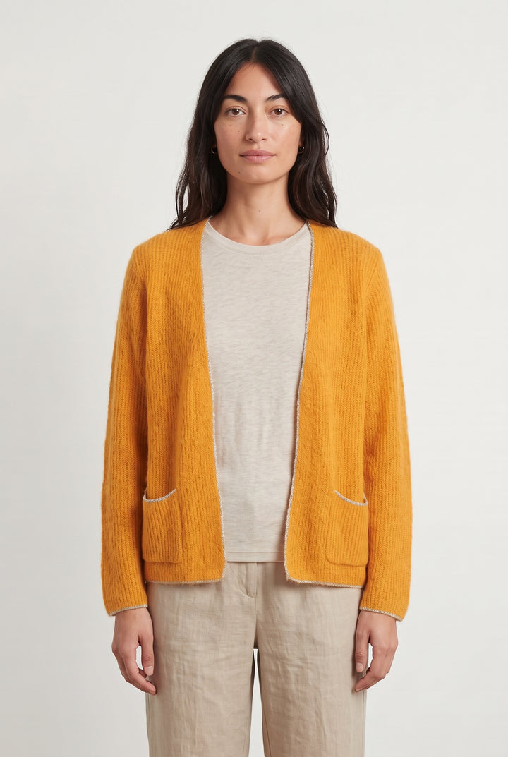 Cardigan Orange - Taille M/38 de la marque La Petite Etoile | PARAD118901 - Vendu par Paradigme - Image 1