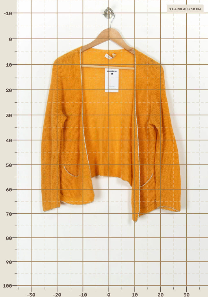 Cardigan Orange - Taille M/38 de la marque La Petite Etoile | PARAD118901 - Vendu par Paradigme - Image 4