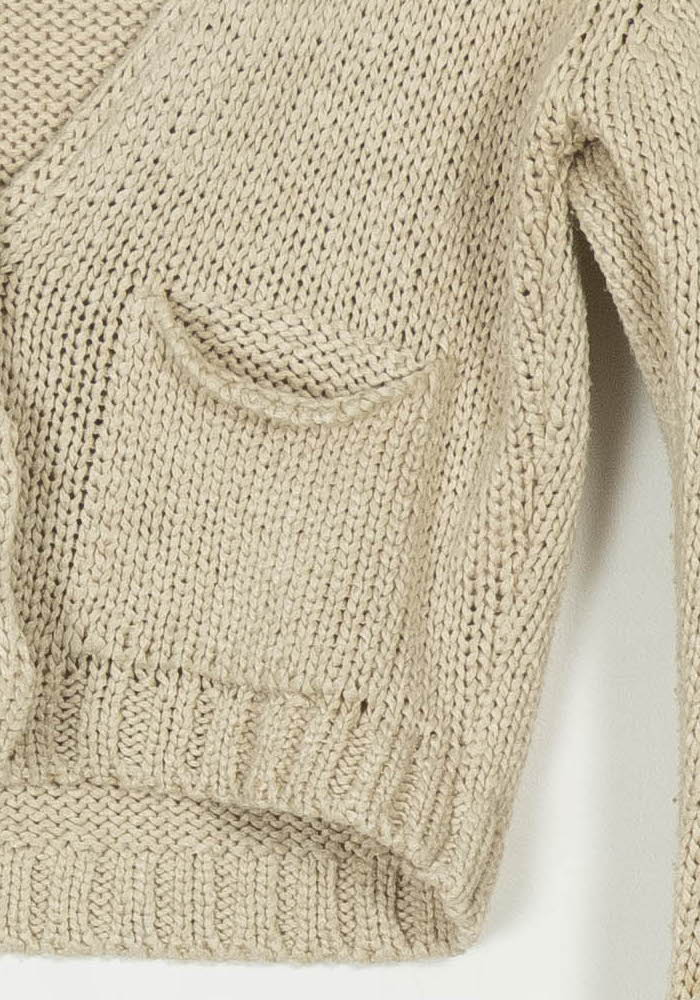Gilet Beige - Taille S/36 de la marque La Fée Maraboutée | PARAD118902 - Vendu par Paradigme - Image 3