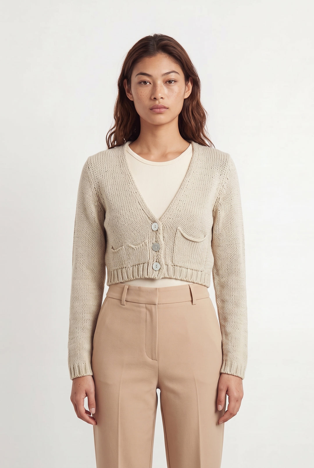 Gilet Beige - Taille S/36 de la marque La Fée Maraboutée | PARAD118902 - Vendu par Paradigme - Image 1