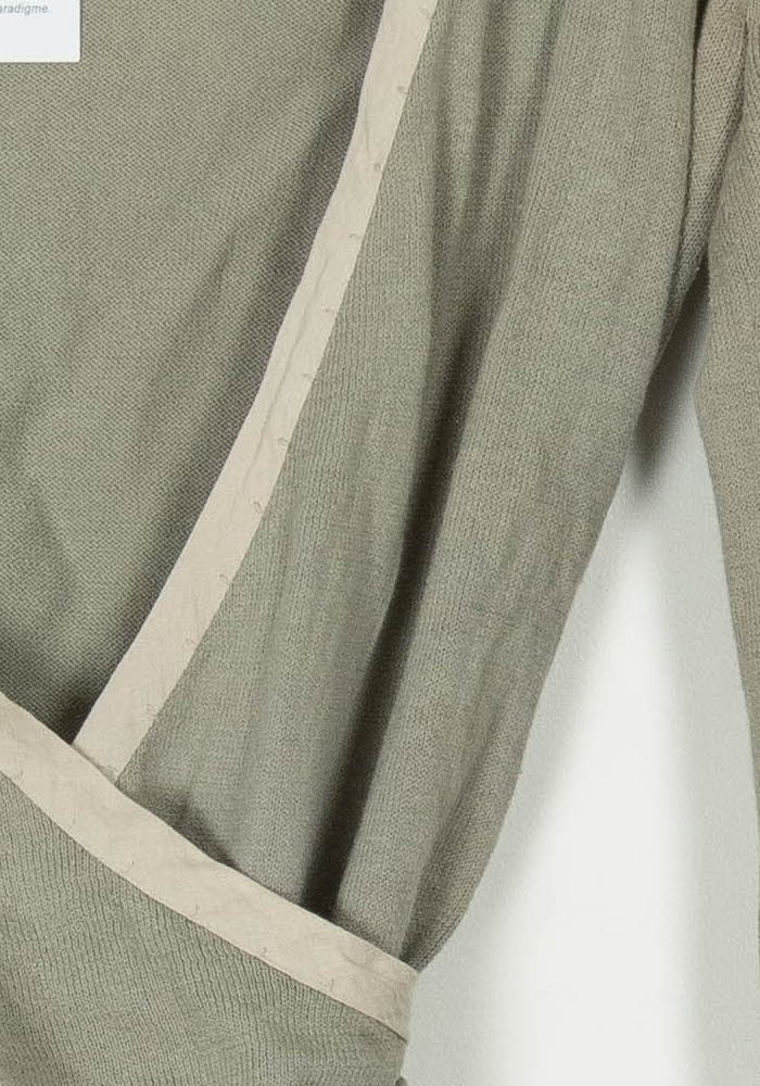 Cache-cœur Vert et Beige - Taille XS/34 de la marque IKKS | PARAD118903 - Vendu par Paradigme - Image 3