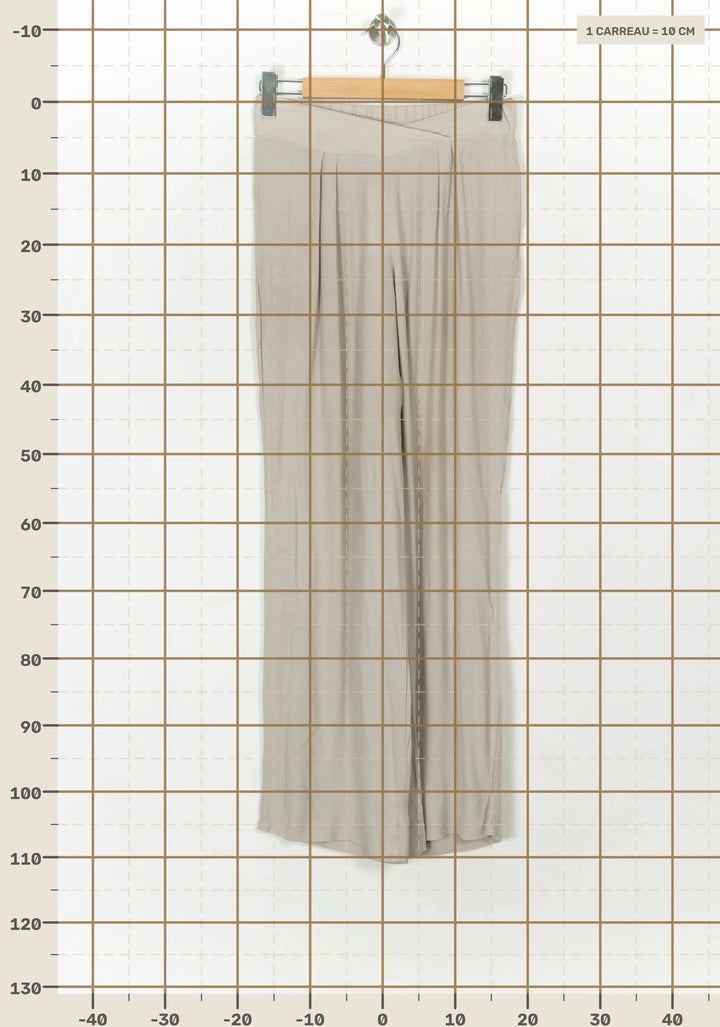Pantalon Large Beige - Taille L/40 de la marque Orta | PARAD118904 - Vendu par Paradigme - Image 4