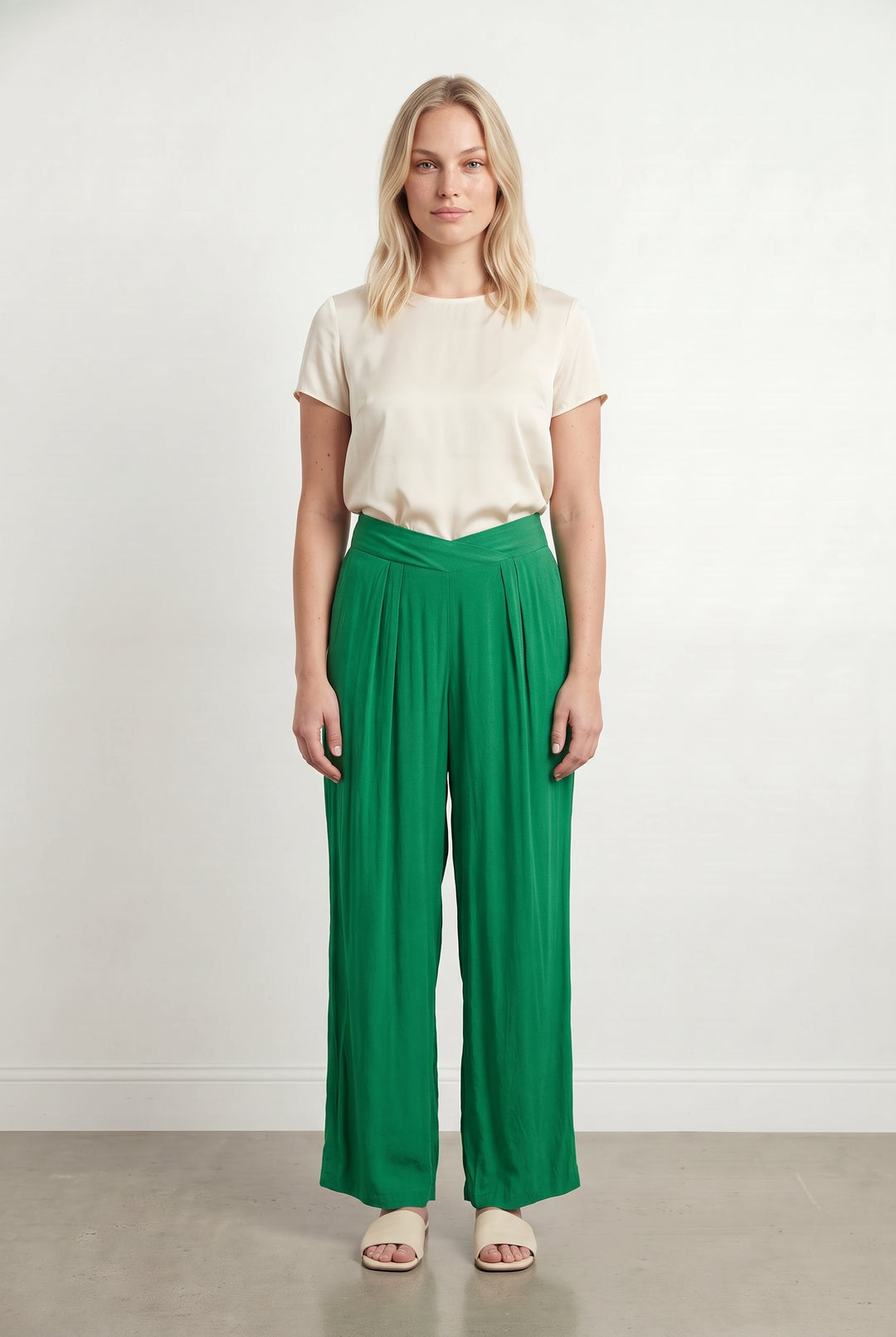 Pantalon Large Vert - Taille L/40 de la marque Orta | PARAD118907 - Vendu par Paradigme - Image 1