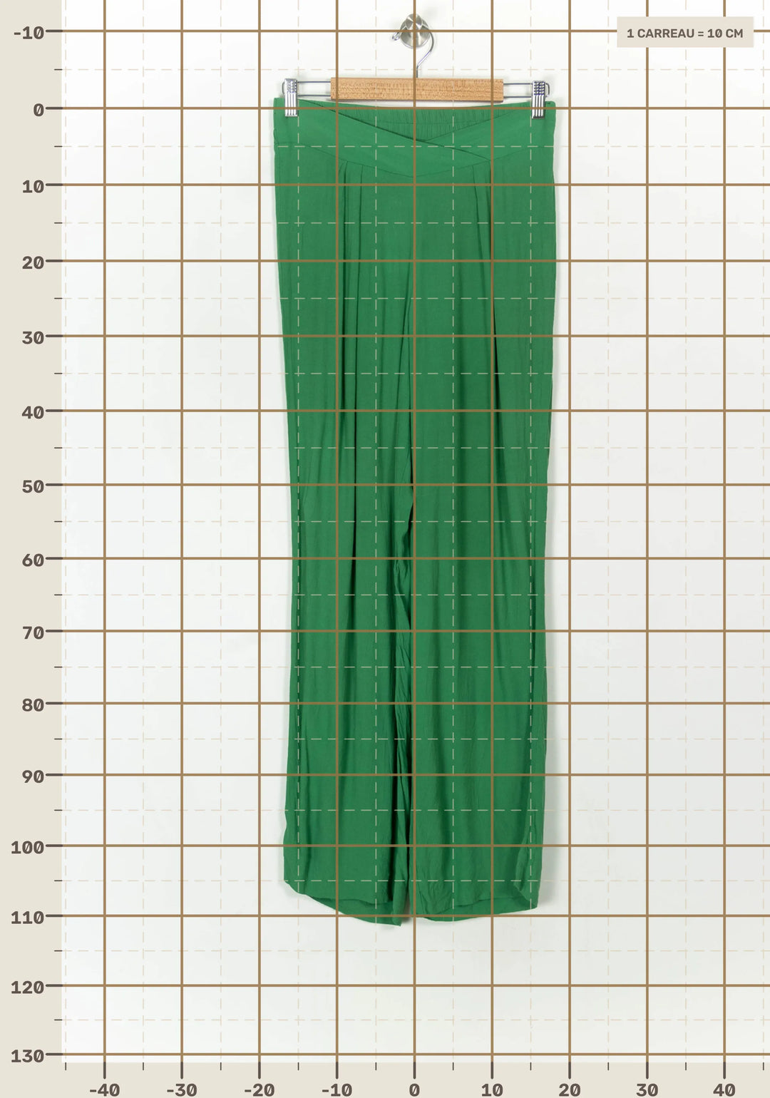 Pantalon Large Vert - Taille L/40 de la marque Orta | PARAD118907 - Vendu par Paradigme - Image 4