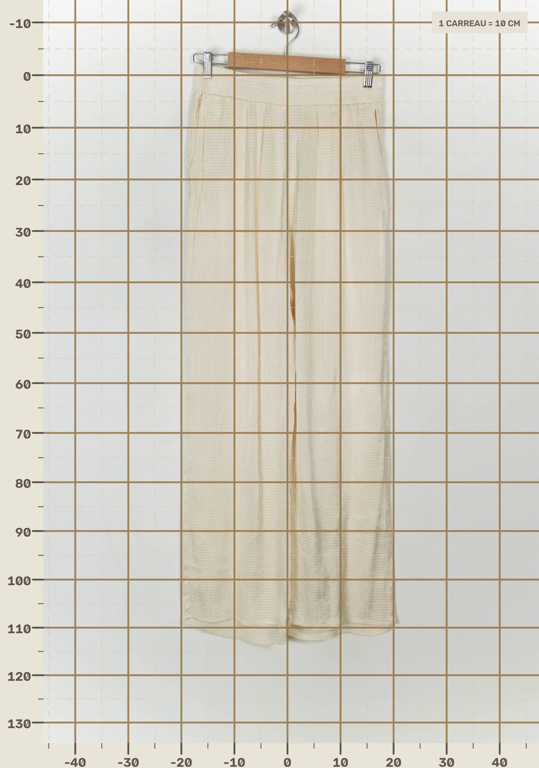 Pantalon Large Blanc - Taille L/40 de la marque Orta | PARAD118909 - Vendu par Paradigme - Image 4