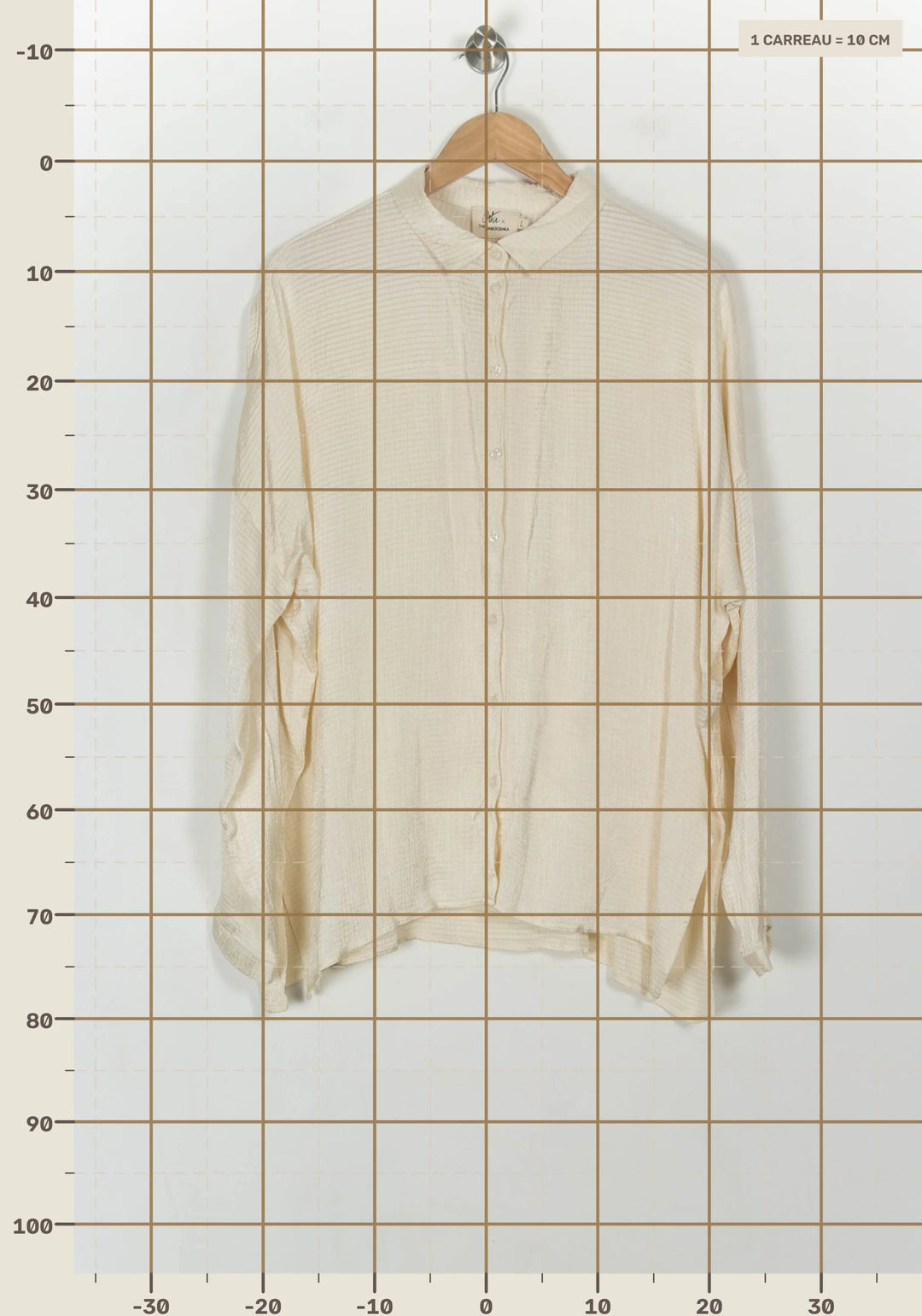 Chemise Blanche - Taille L/40 de la marque Orta | PARAD118910 - Vendu par Paradigme - Image 4