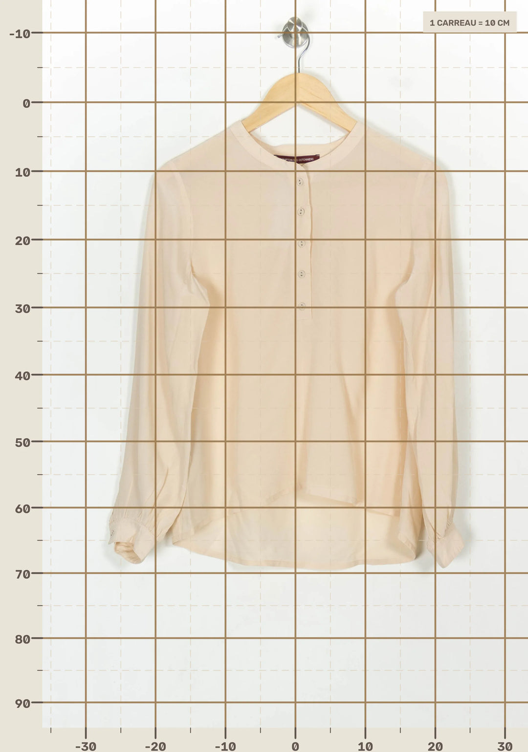 Blouse Beige - Taille M/38 de la marque Comptoir des Cotonniers | PARAD118911 - Vendu par Paradigme - Image 4