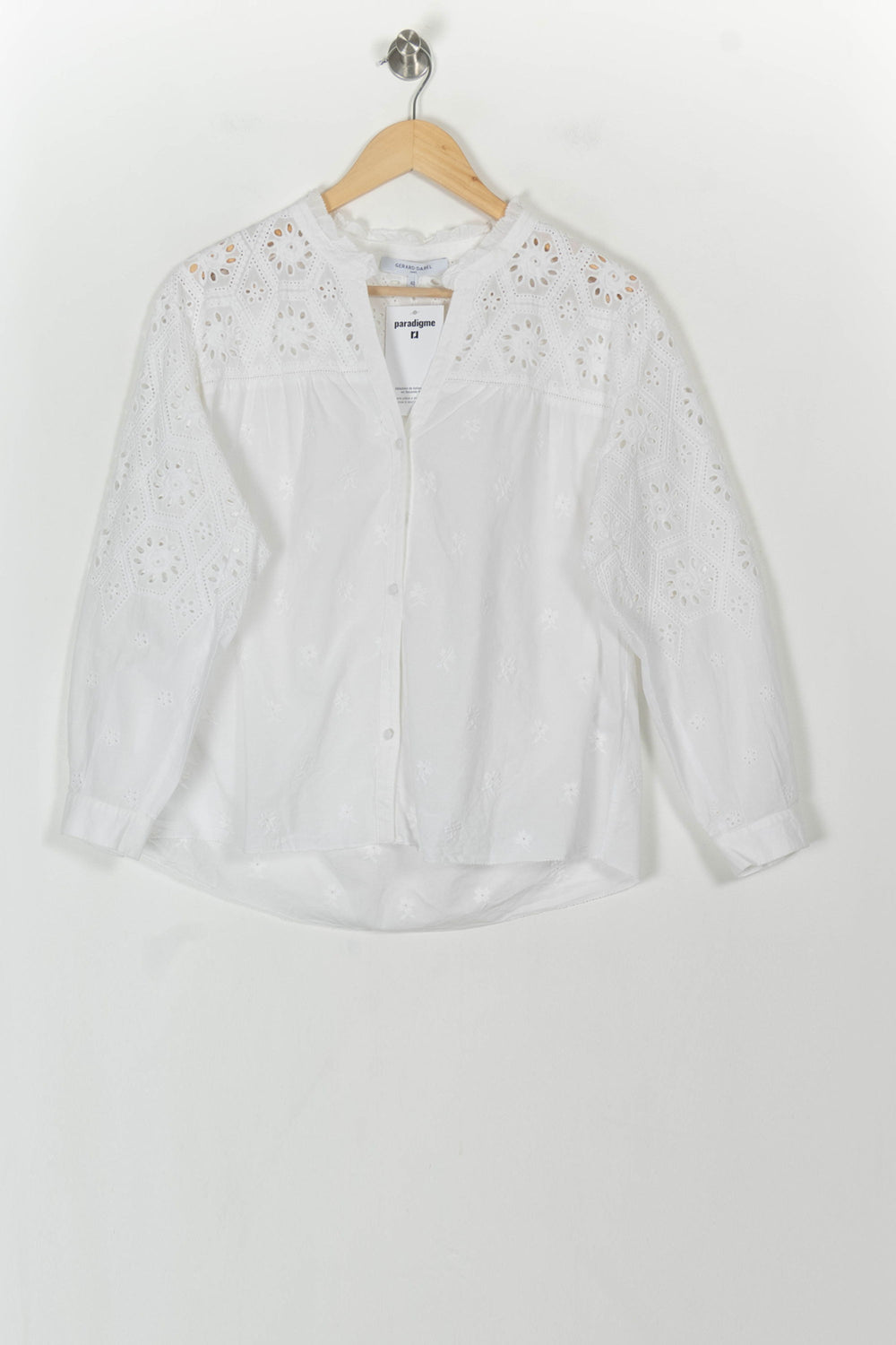 Blouse Blanche - Taille L/40 de la marque Gerard Darel | PARAD118912 - Vendu par Paradigme - Image 2