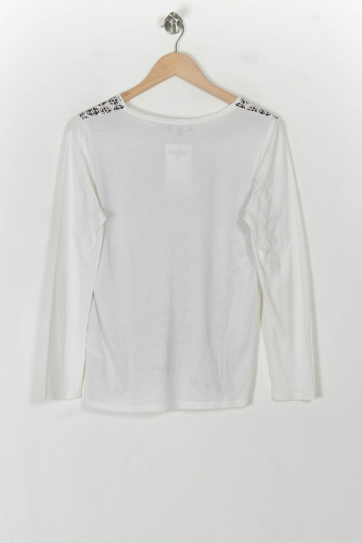 Tee-shirt Blanc et Noir - Taille L/40 de la marque Caroll | PARAD118914 - Vendu par Paradigme - Image 5