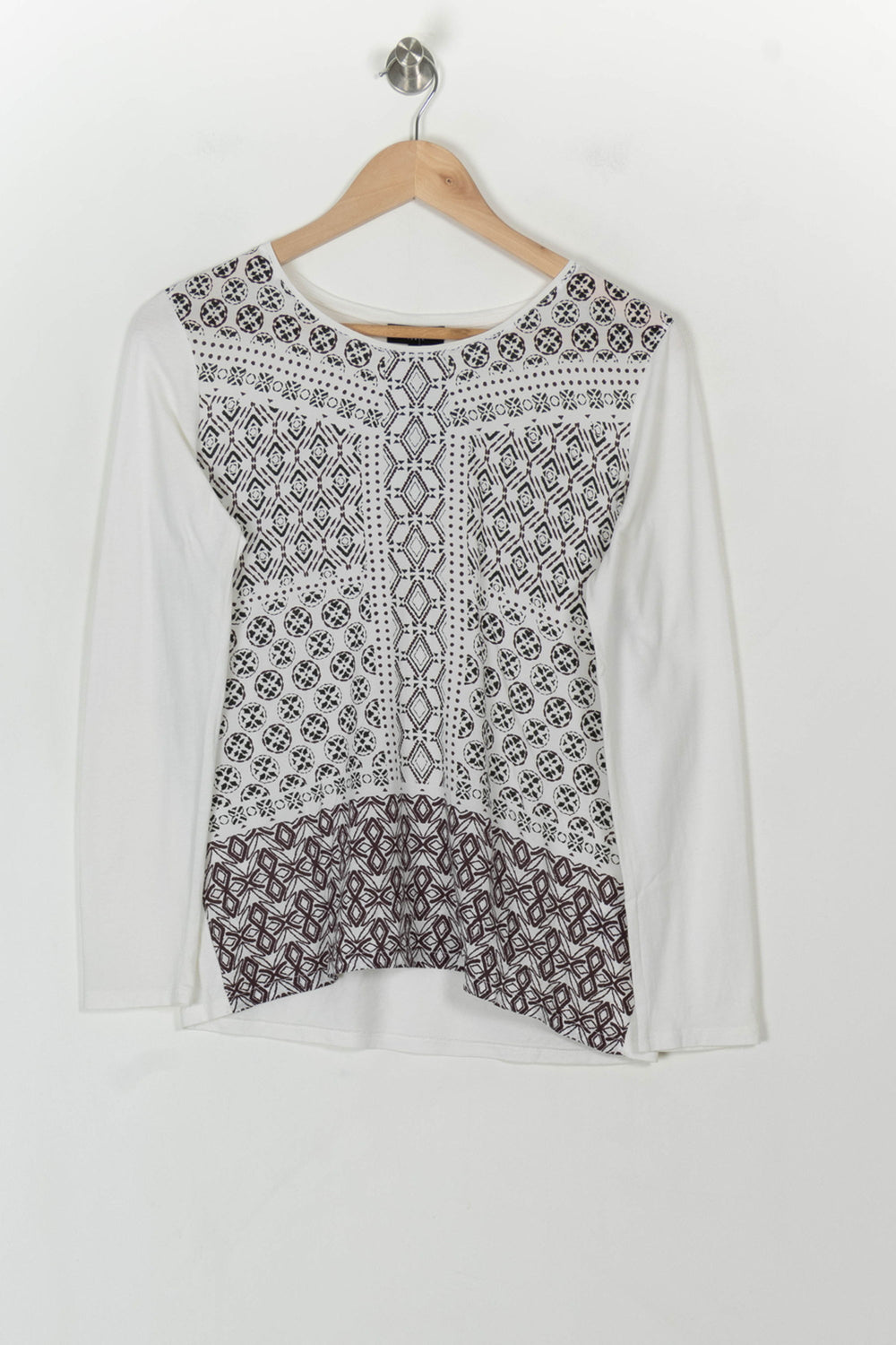 Tee-shirt Blanc et Noir - Taille L/40 de la marque Caroll | PARAD118914 - Vendu par Paradigme - Image 2
