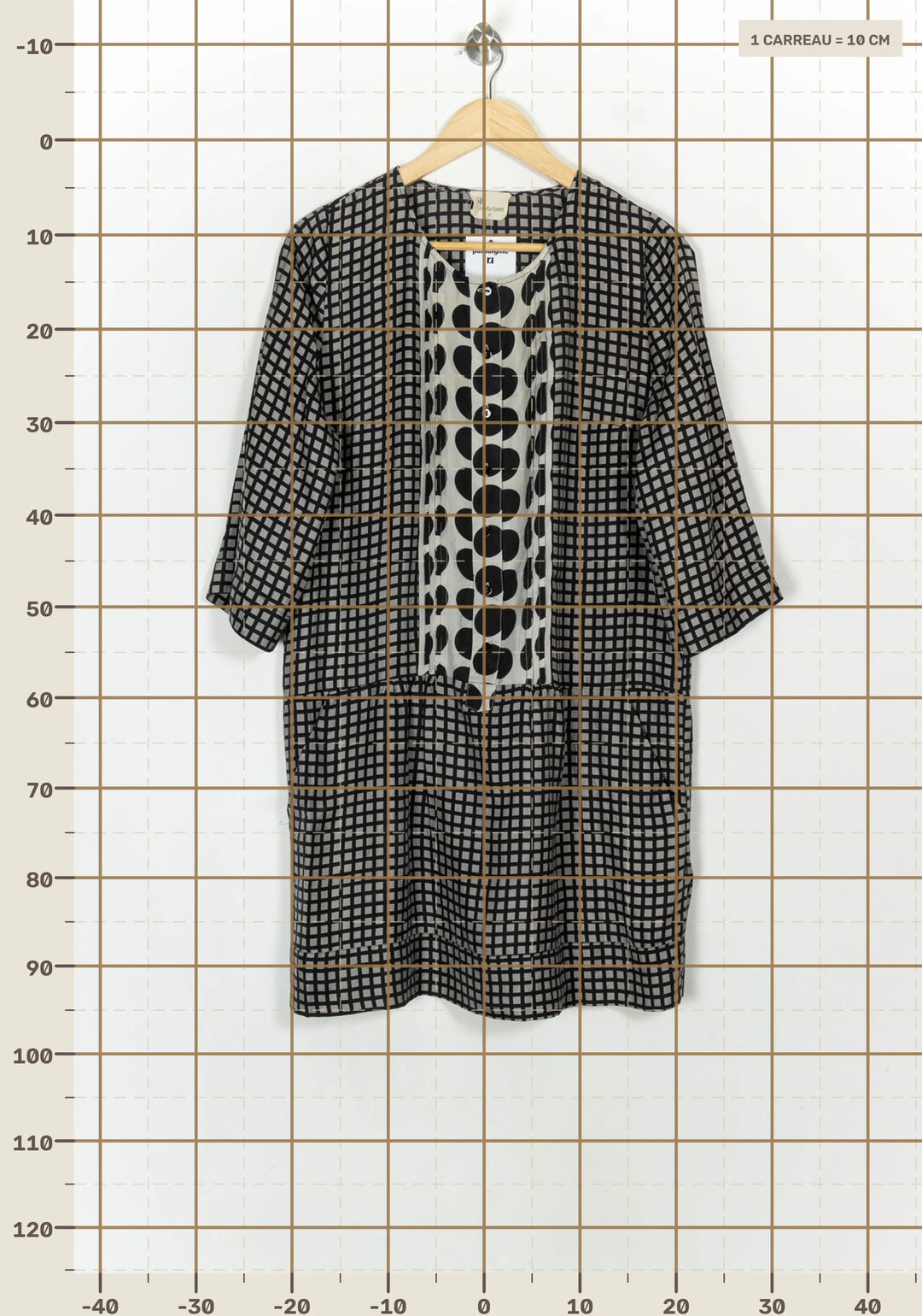 Robe Midi Grise et Noire - Taille XL/42 de la marque Stella Forest | PARAD118915 - Vendu par Paradigme - Image 4