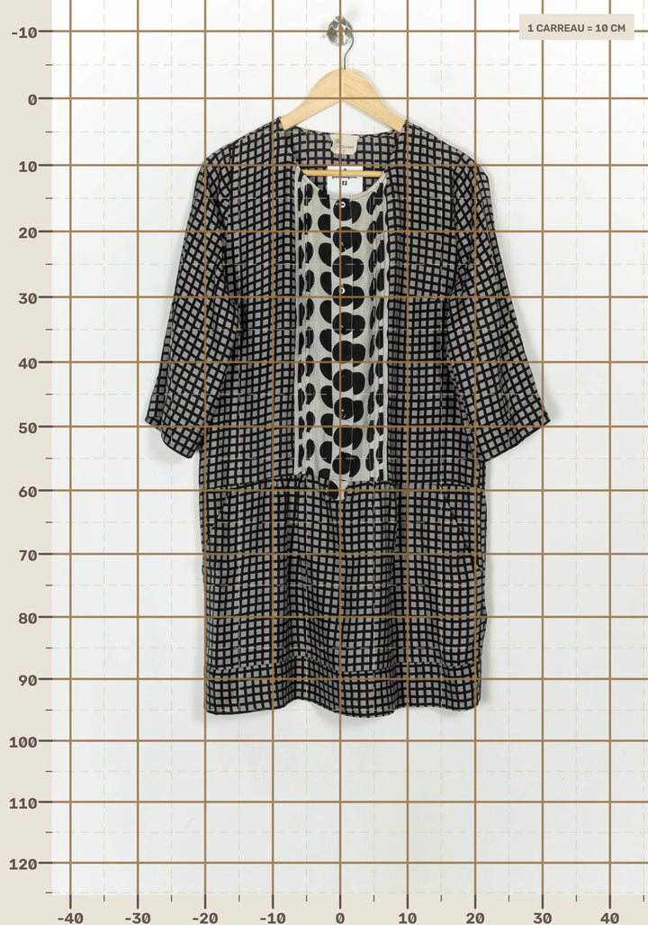 Robe Midi Grise et Noire - Taille XL/42 de la marque Stella Forest | PARAD118915 - Vendu par Paradigme - Image 4