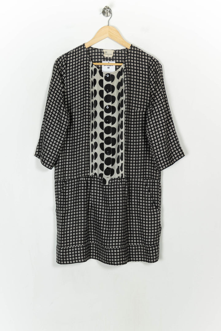 Robe Midi Grise et Noire - Taille XL/42 de la marque Stella Forest | PARAD118915 - Vendu par Paradigme - Image 2