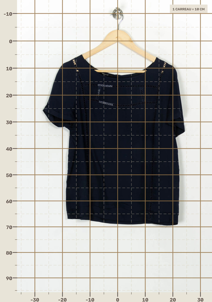 Blouse Bleue - Taille L/40 de la marque Kookai | PARAD118916 - Vendu par Paradigme - Image 4