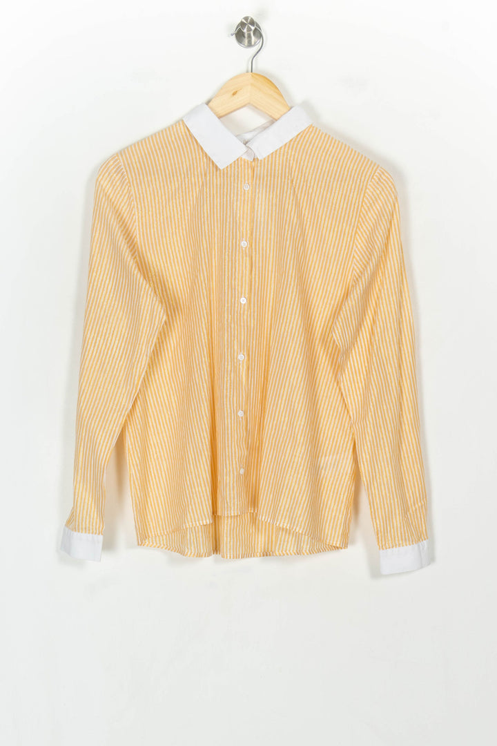 Chemise Rayée Orange et Blanche - Taille L/40 de la marque Karl Marc John | PARAD118919 - Vendu par Paradigme - Image 2
