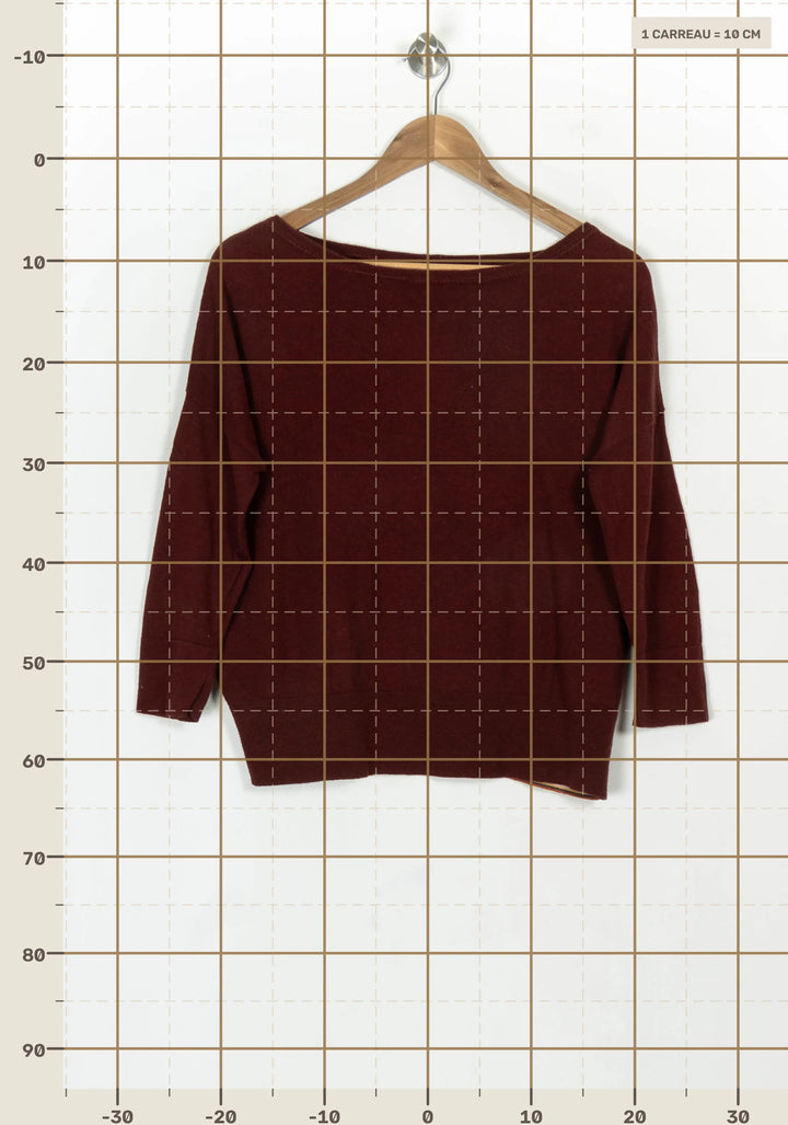 Pull Bordeaux - Taille M/38 de la marque Bellerose | PARAD118920 - Vendu par Paradigme - Image 4