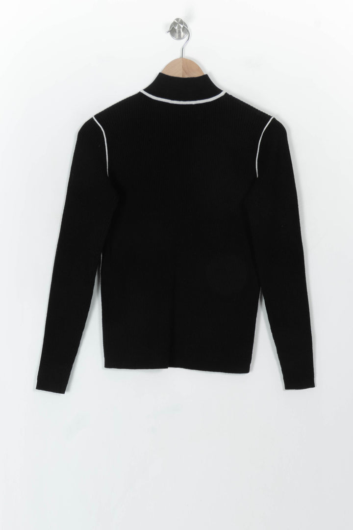 Pull Noir et Blanc - Taille M/38 de la marque Maje | PARAD118921 - Vendu par Paradigme - Image 5