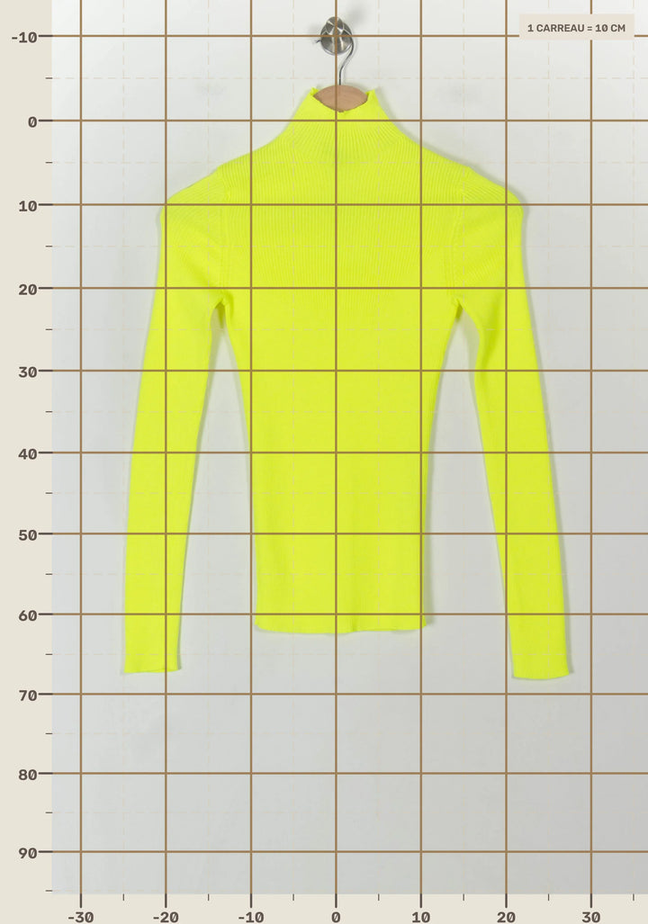 Pull Jaune - Taille S/36 de la marque Maje | PARAD118923 - Vendu par Paradigme - Image 4