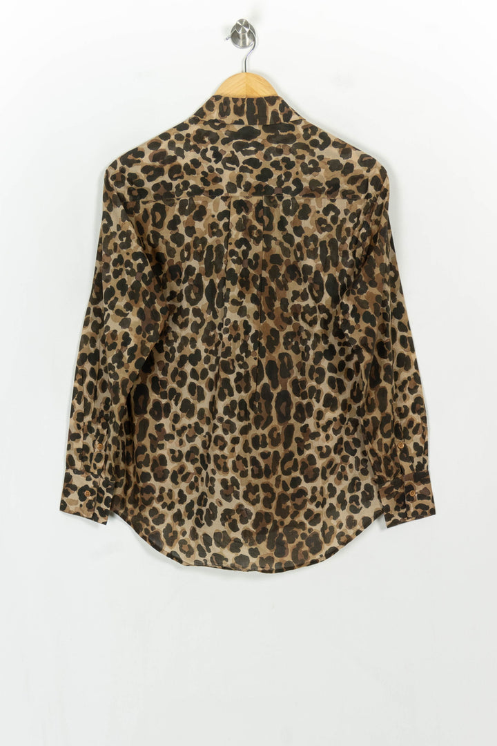 Chemise Léopard Marron et Noir - Taille XS/34 de la marque Claudie Pierlot | PARAD118925 - Vendu par Paradigme - Image 5
